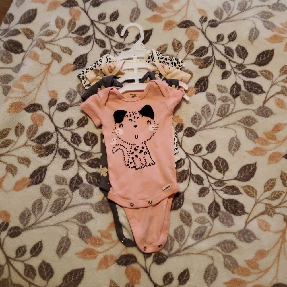 0-3 M Baby Girl Onesies
